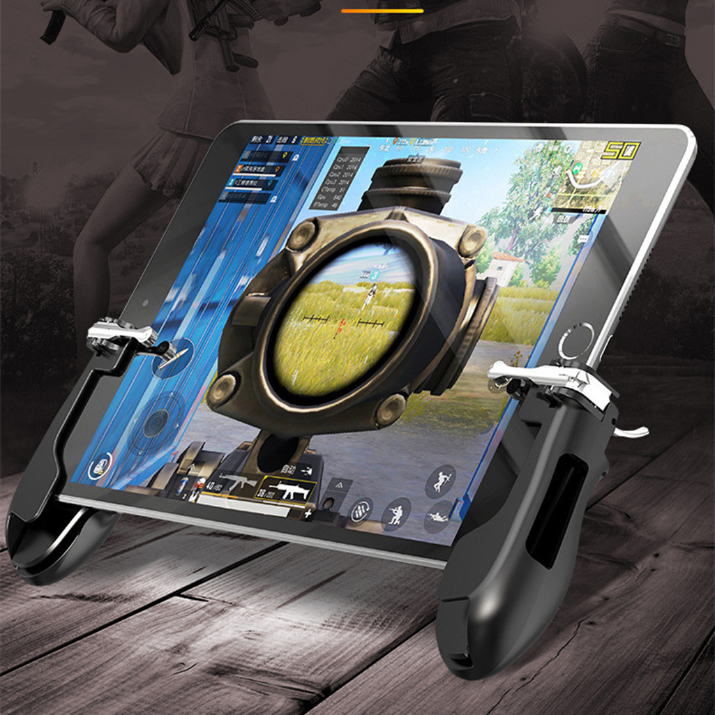 ตัวควบคุมเกมมือถือแท็บเล็ต Gamepad Sensitive shoot AIM Trigger button ...