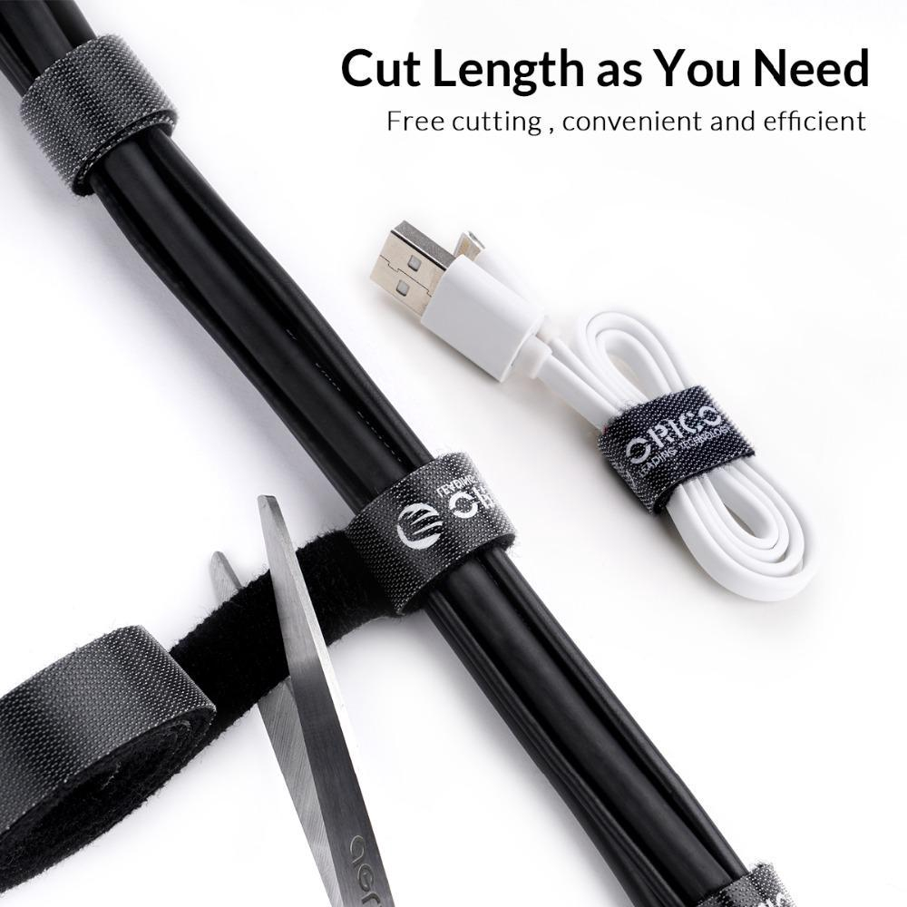 VAORLO 1M Dây Sắp Xếp Cáp Cuộn Dây Cáp USB Miếng Bảo Vệ Cáp Tai Nghe Kẹp Giữ Quản Lý Dây Chuột, Dụng Cụ Quản Lý Cáp Tái Sử Dụng Cắt Miễn Phí Velcro