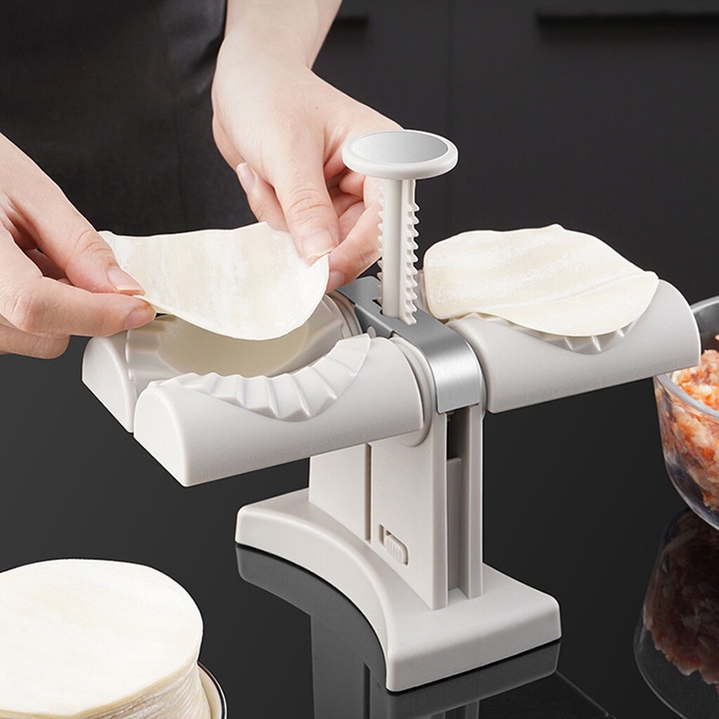 Homenhome Khuôn Nhà Bếp Gia Dụng Dụng Cụ Làm Bánh Bao Tự Động Hai Mặt Di Động