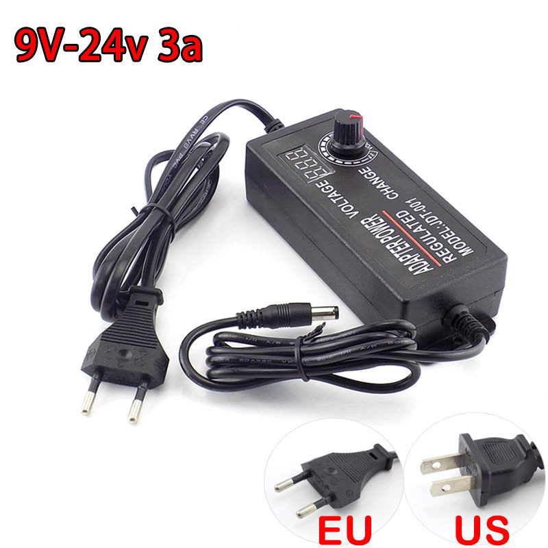 Bảng giá Bộ Chuyển Đổi Có Thể Điều Chỉnh Bộ Chuyển Đổi Nguồn AC 100-220V Sang DC 3-12V 5A 3-24V 2A 9-24V 3-24V 3A Bộ Chuyển Đổi Nguồn Ac/Dc Đa Năng, Với Màn Hình Hiển Thị K