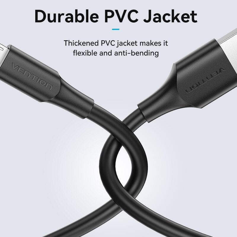Vention Cáp Micro USB Cáp Dữ Liệu USB Sạc Nhanh 3A 2M 3M Cho Điện Thoại Di Động Samsung Xiaomi Huawei Android Cáp Sạc USB