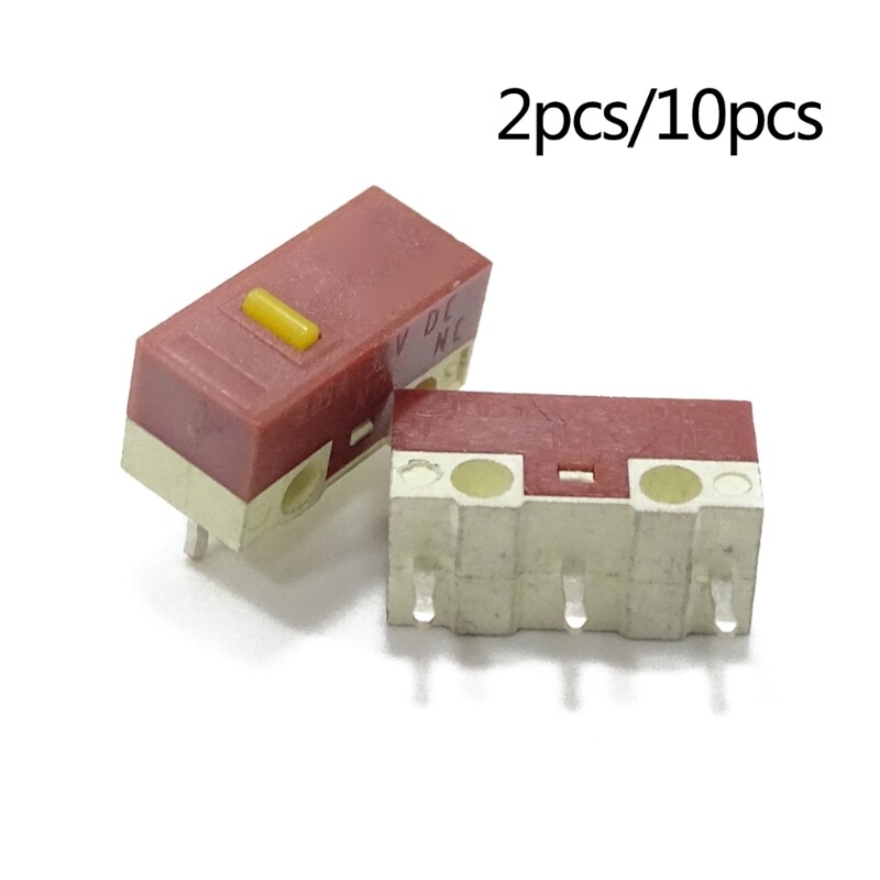 【New Arrival】 2/10Pcs Mouse Momentary Push Button Micro Limit Switch 3Pins 30Million for HUANO Silent Mouse Micro Switch