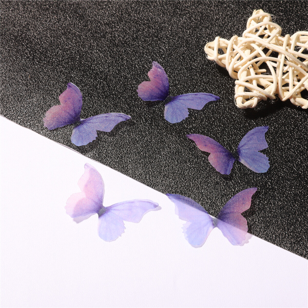 10 Pcs Tulle Butterfly Party Festival Decor Antique Headwear Earrings Material Accessories For DIY Earrings Crafts Jewelry Findings