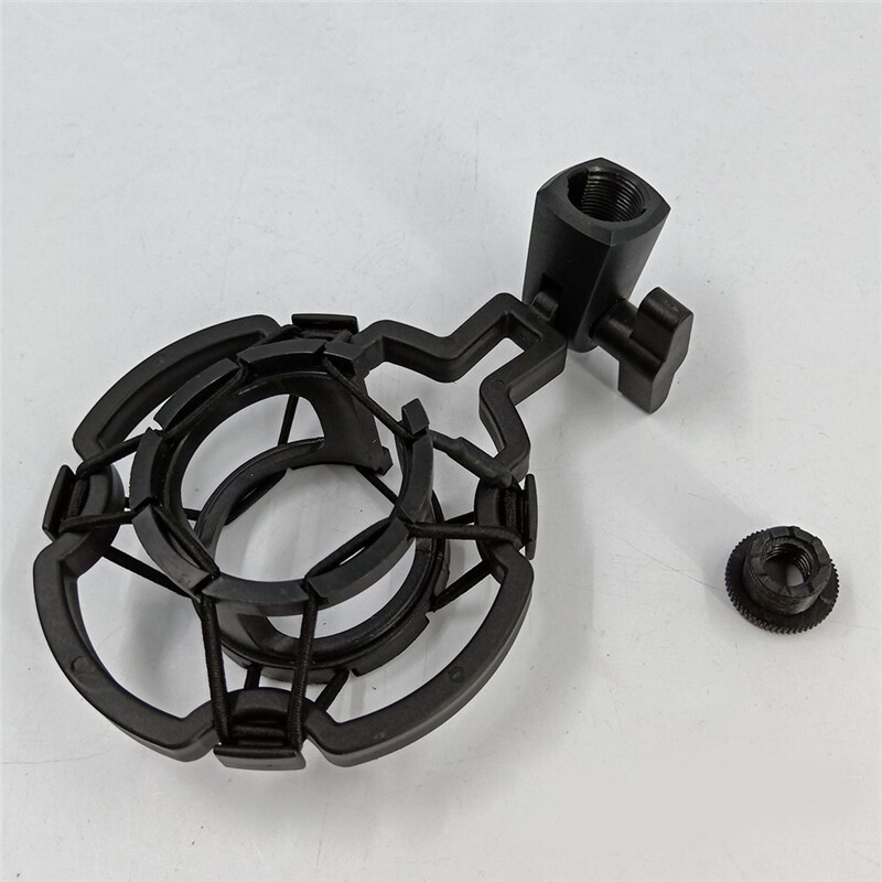 Universal Bearable Load Mic Microphone Shock Mount Clip Holder Stand Radio Studio Sound Recording Bracket Black Professional