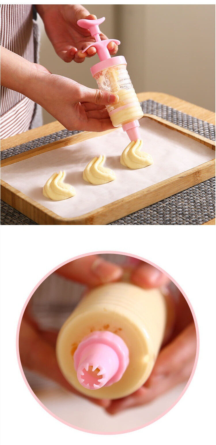 (Ready Stock)Cookie Moulds Decorating Tools Decorating Nozzle Set Making Cream Cake Puffs Melting Beans Baking Tool Set Kitchen Supplies