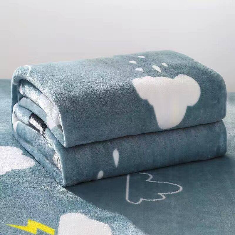 Flannel Chăn Nhung Sofa Văn Phòng Thoải Mái Chăn Nữ Hoàng King Size