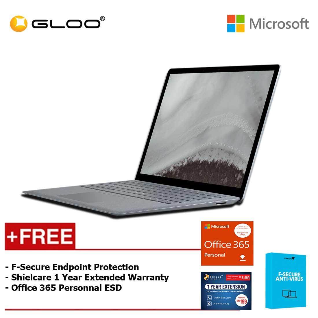 Microsoft Surface Laptop 2 Core i5/8GB RAM - 256GB + Office 365 Personal (ESD) + Shieldcare 1 Year Extended Warranty + F-Secure EndPoint Protection Malaysia