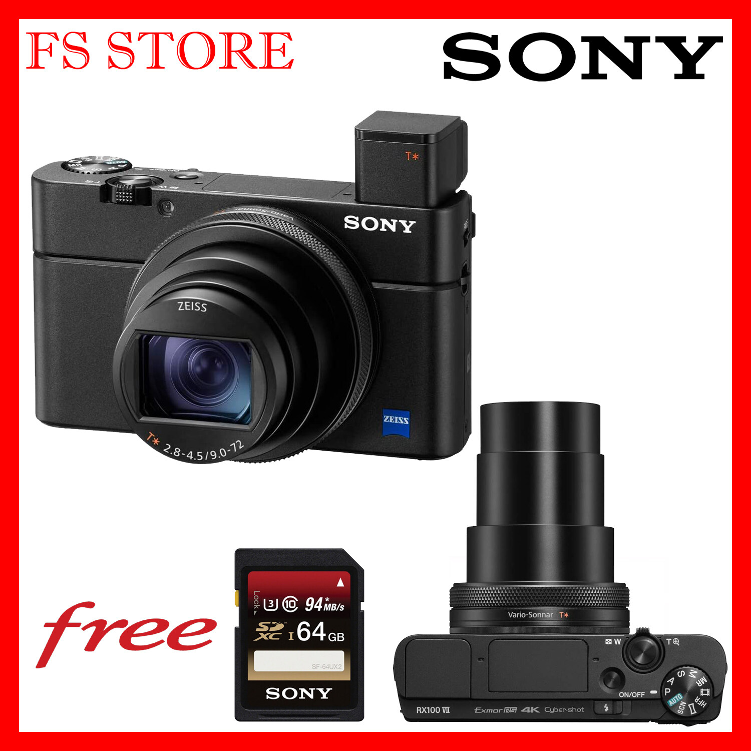 Sony Cyber Shot Dsc Rx100 Vii Rx100 Mark 7 Digital Camera Sony Malaysia Warranty Free 64gb Lazada