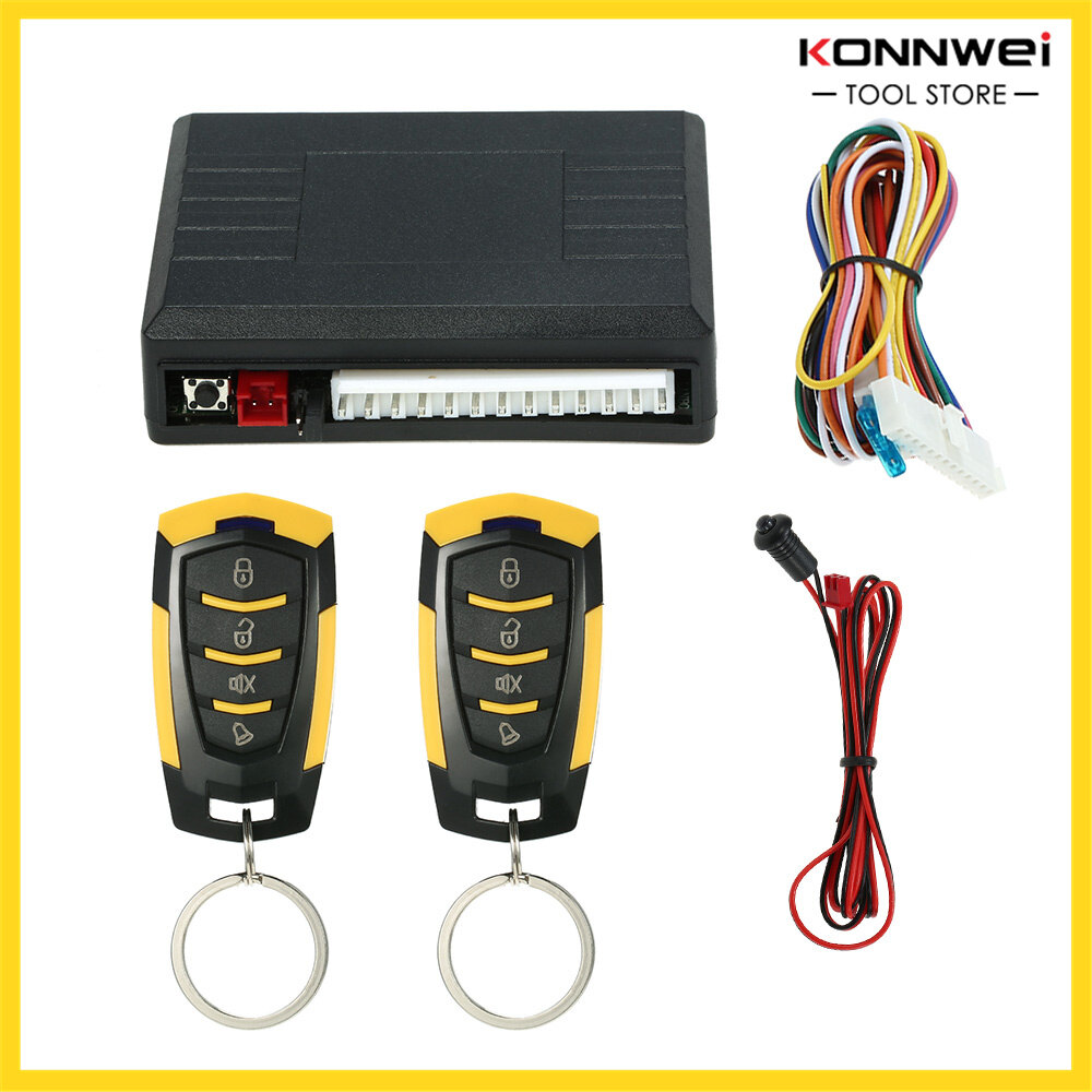 Universal Car Door Lock Keyless Entry with Trunk Release Button Remote Central Locking Kit