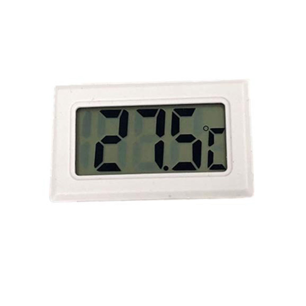 Ziqqucu Embedded Digital Thermometer with Built-in Probe and LR44 Battery Black Rectangular Thermometer Hygrometer Aquarium Temperature Humidity Meter