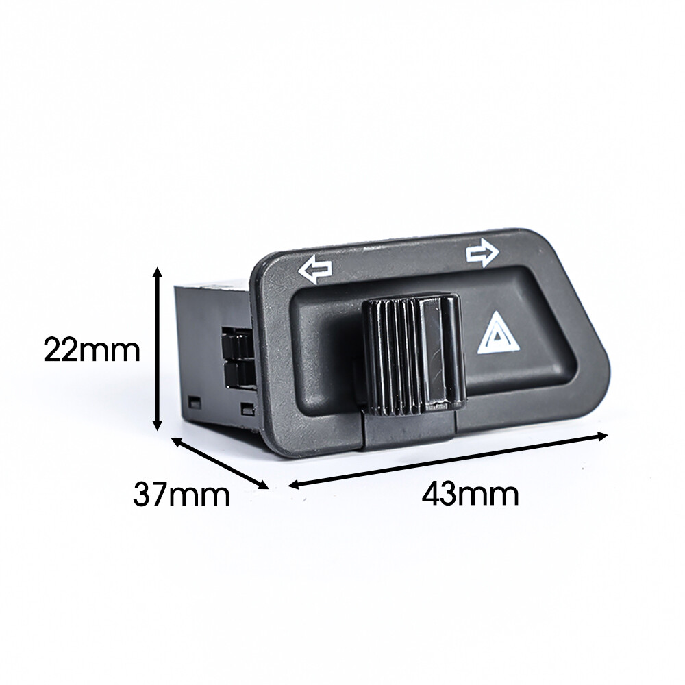 Tín hiệu báo rẽ nút công tắc 3 pin đôi đèn flash nút cho GY6 125cc 150cc Phụ tùng xe tay ga thay thế dễ dàng để cài đặt