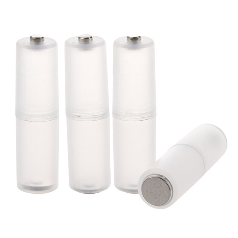 4 Pcs AAA to AA Battery Cell Converter Adaptor Cylindrical Case Holder Dacion ThaiPick