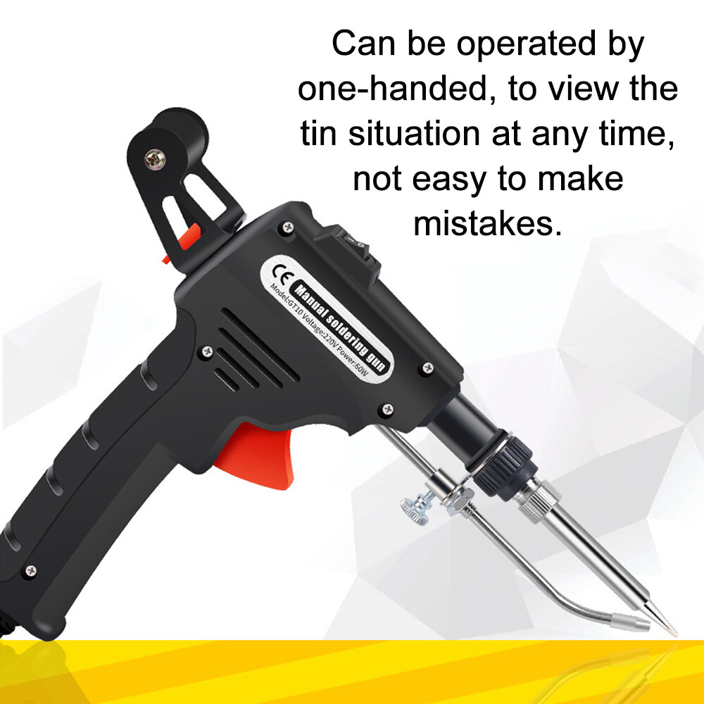 KKmoon Automatic Portable Electric Solder Tin Welding Tools Automatically Send Tin Welders Hand-held Electric Soldering Iron