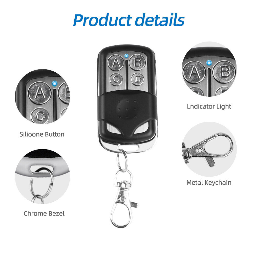 Hlinkey Chất lượng cao 5326 330MHz 433Mhz điều khiển từ xa cho xe autogate thay thế chuyển mạch Dip điều khiển từ xa không dây mã điện năng thấp