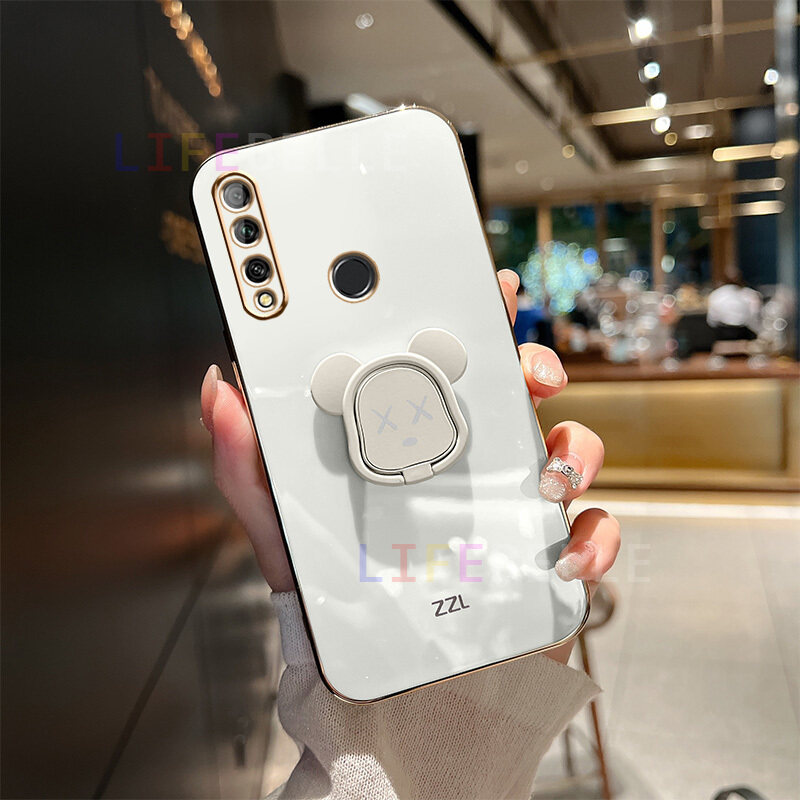 LIFEBELLE Ốp Cho Samsung Galaxy A50 A50s A30s A70 Ốp, Có Giá Đỡ Gấu Dễ Thương Ốp Điện Thoại Mềm Sáng Tạo Cao Cấp Sang Trọng Cho Cặp Đôi Nữ Mạ Ốp Lưng Bảo Vệ Chống Sốc Bằng Silicon