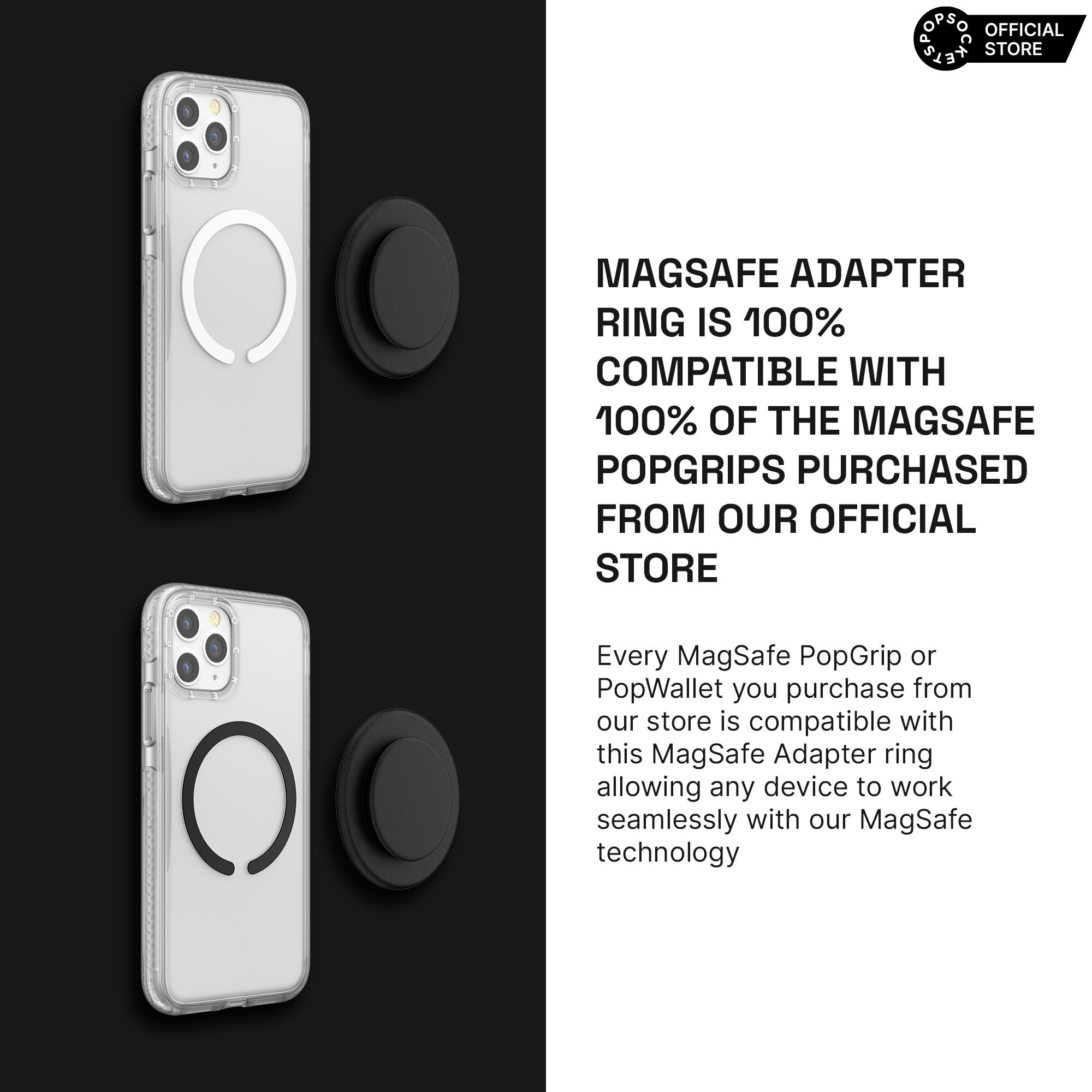 Popsockets MagSafe ống kính Bộ chuyển đổi | kẹp điện thoại cao cấp | poppgrip | Ổ cắm Pop | Ổ cắm Pop | Pop soket | popsocket