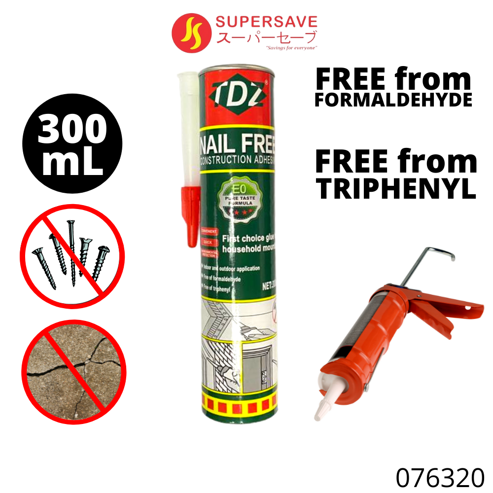 Nail Free Adhesive Sealant Filler Gap Wainscoting Glue Strength No Nail Construction | Lazada Nail Free Adhesive Sealant Filler Gap Wainscoting Glue Strength No Nail Construction | Lazada