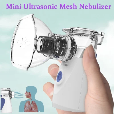 Mini Handheld portable autoclean Inhale Nebulizer Mesh atomizer silent inhaler nebuliser inhalator for kids nebulizador portatil-