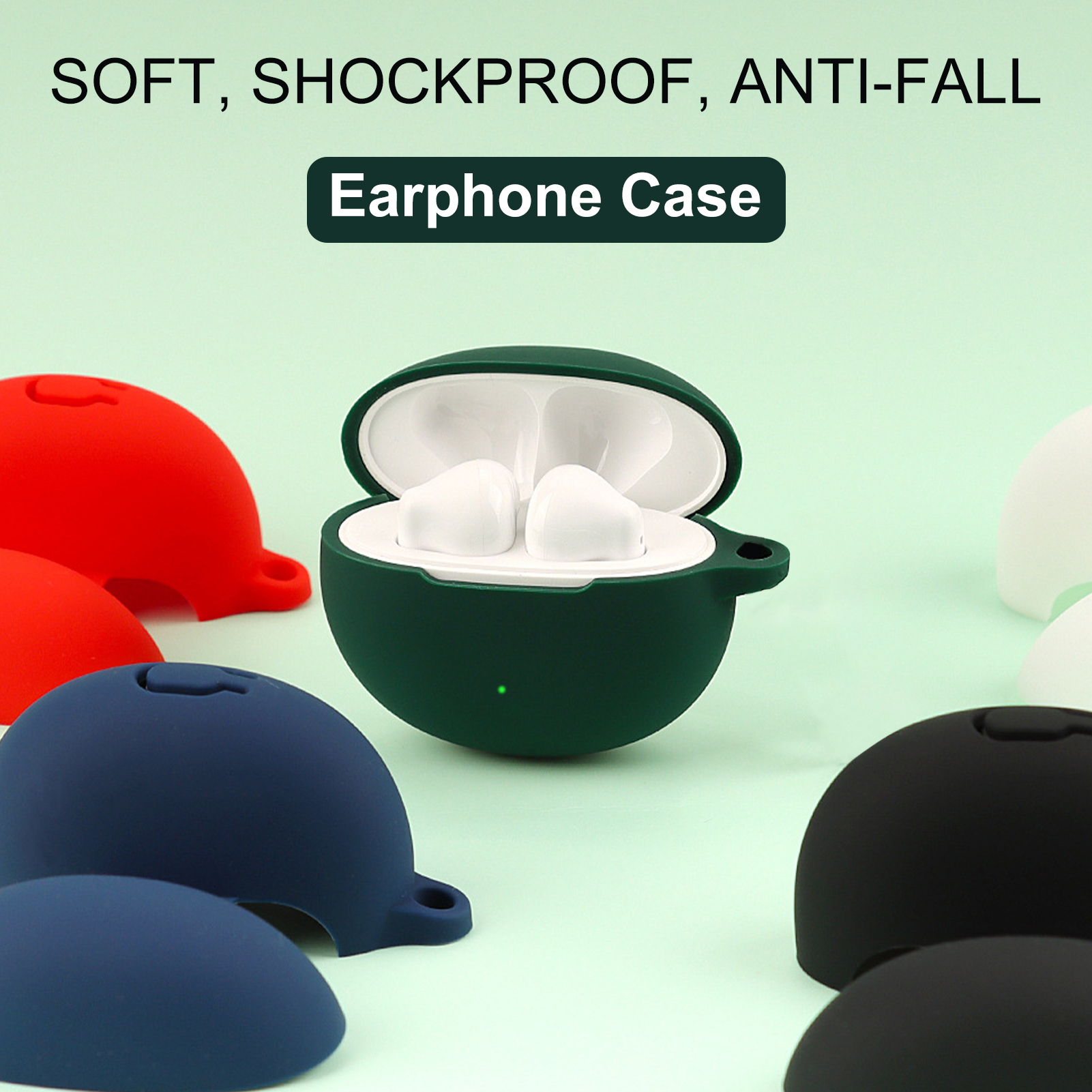 Earphone Case Shockproof Soft Silicone Bluetooth-compatible Earbuds Protective Cover for EDIFIER X2/N2PODS
