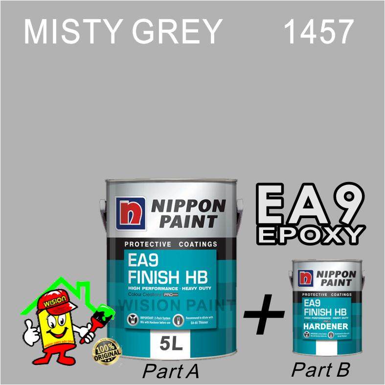 MISTY GREY 1457 ( 5L ) NIPPON EA9 FINISH HB / NIPPON PAINT PROTECTIVE