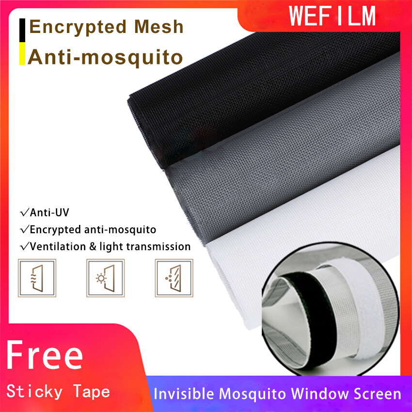 Mosquito Net for Windows Self-adhesive Invisible Mosquito Screens Custom DIY Simple Can Prevent Dengue Fever Window Screen with Sticky Tape