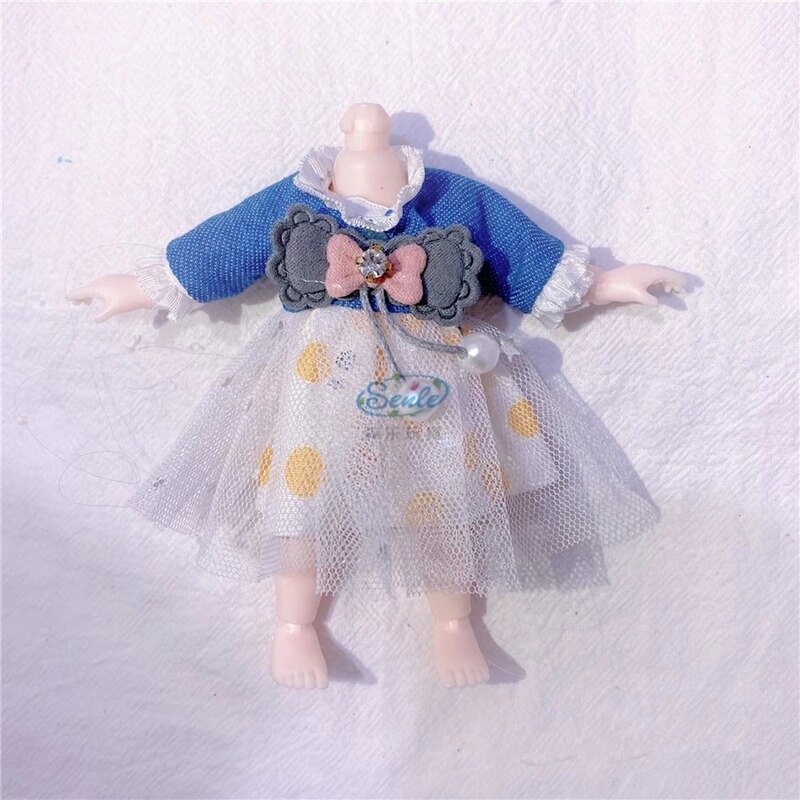 Doll Clothes for 16cm Loli BJD Doll DIY Clothing Dress Up Doll Fashion Suit Accessories Toy New