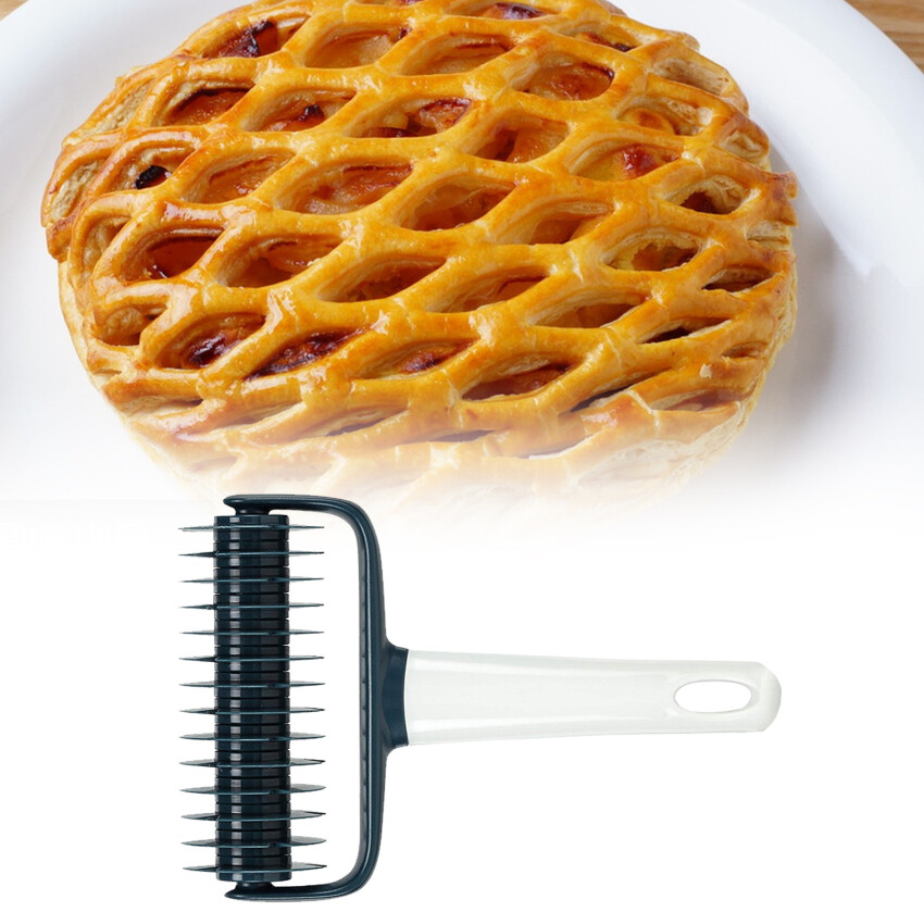 Lattice Roller Cutter, Cookie Pie Pizza Bread Pastry Crust Roller Cutter Baking Tool, Household Time-Saver Baking Pastry Tools For Pie Pizza Biscuits, Plastic Dough Lattice Cutter