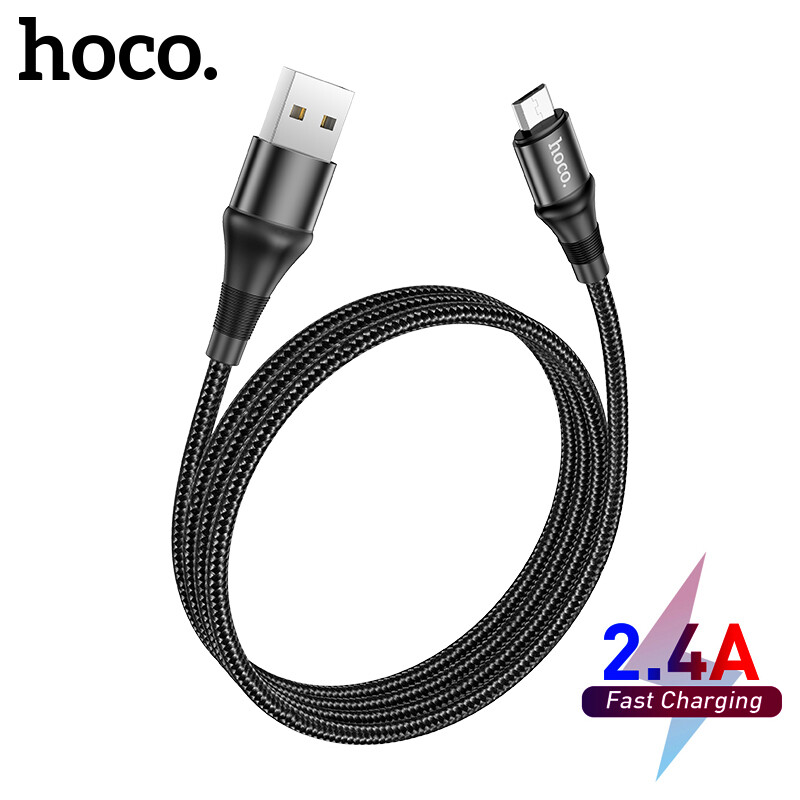 Hoco Original 100% X50 2.4A Fast Charging Cable Micro USB Type C Lightning for Quick Charger Data Cable for iphone 12 pro max oppo a12 realme
