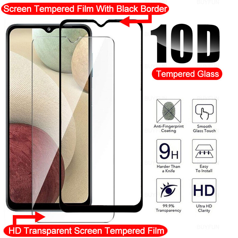 2pcs for samsung galaxy a12 a32 a42 5g 6.5 inch 1pcs hd tempered film + 1pcs tempered film with black edge for samsung galaxy a01 a02 a02s a11 a12 a21 a21s a31 a41 a51 a71 m02 m12 front screen protector film