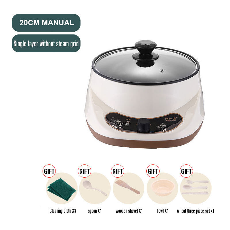 TAIDU mini multi-function electric pot Multi-function electric pan Household electric pan Small electric pan Non-stick pan multi-function electric hot pot