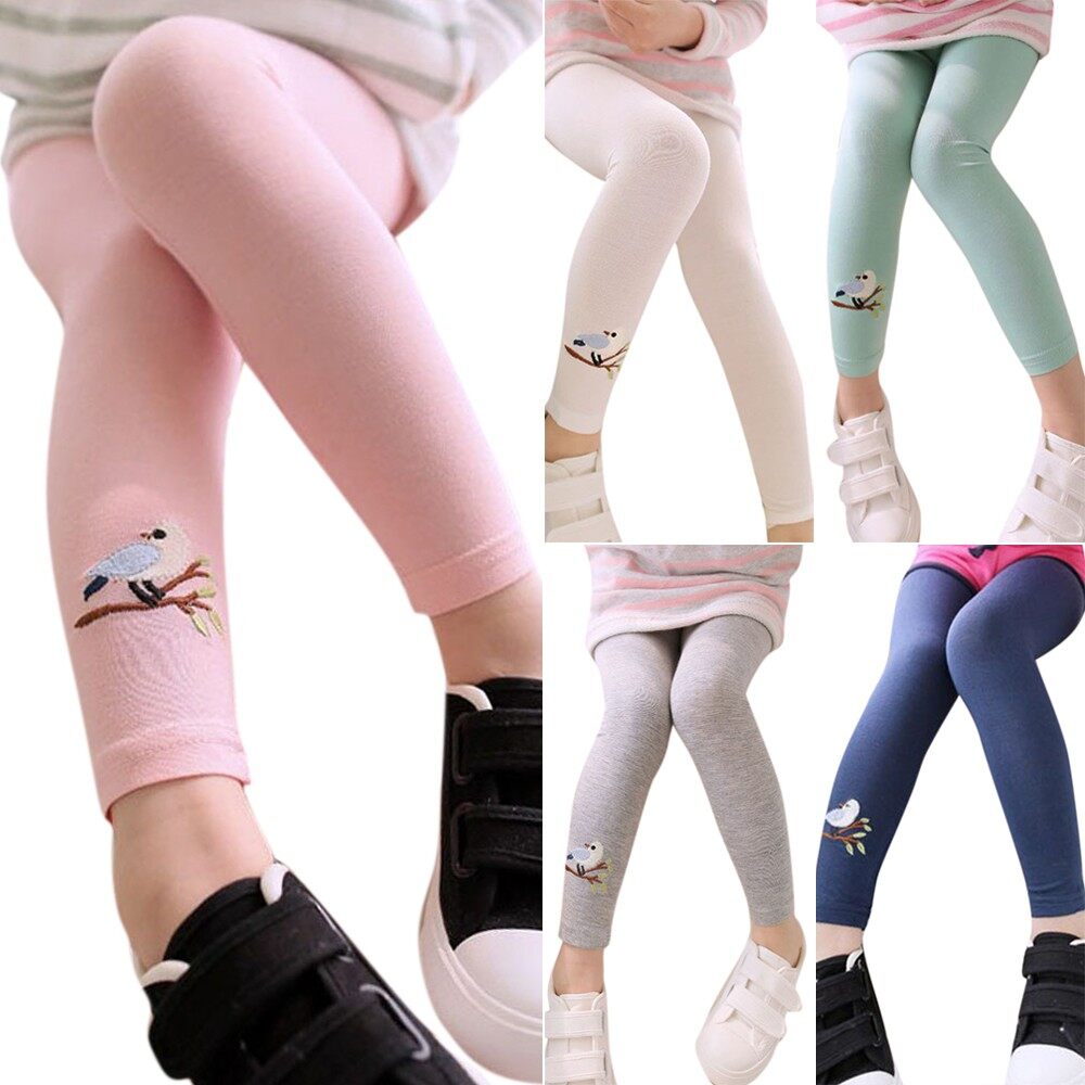 Ghobfpe Kids Girl Leggings Casual Long Pants Cotton Animal Pants Clothing Slim