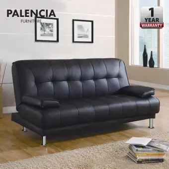 Palencia Gordon Pu Leather Sofa Bed Lazada