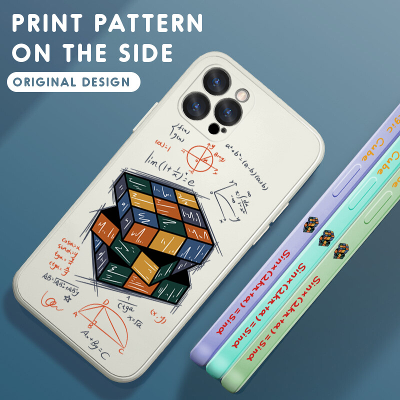 Hontinga Ốp Lưng Cho Realme 6 Pro Ốp Lưng Họa Tiết Viền Silicon Mềm Lỏng Chính Hãng Hình Khối Rubik Công Thức Toán Học Ốp Lưng Bảo Vệ Máy Ảnh Ốp Lưng Ốp Lưng Điện Thoại Cho Nam