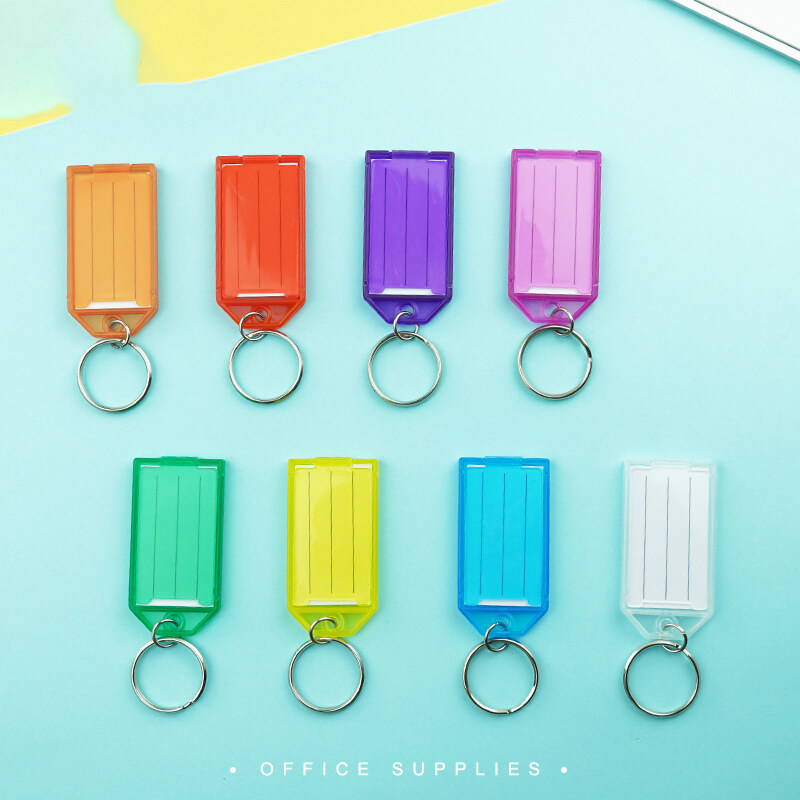 Vaincre 1pcs Pack Key Tag Plastic Key Tags With Labels Flexible Key 