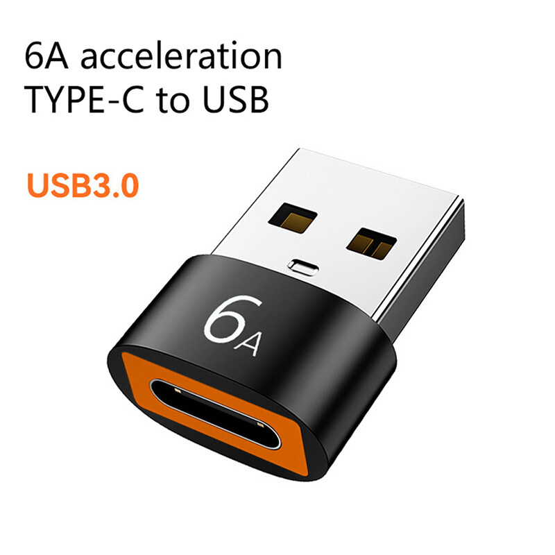 Fkend 6a type c female to usb a male adapter converter charging pd data cable adapter
