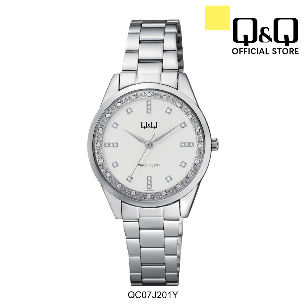 Q Q Japan By Citizen Qc07 Ladies Fashion Stainless Steel Watch Lazada