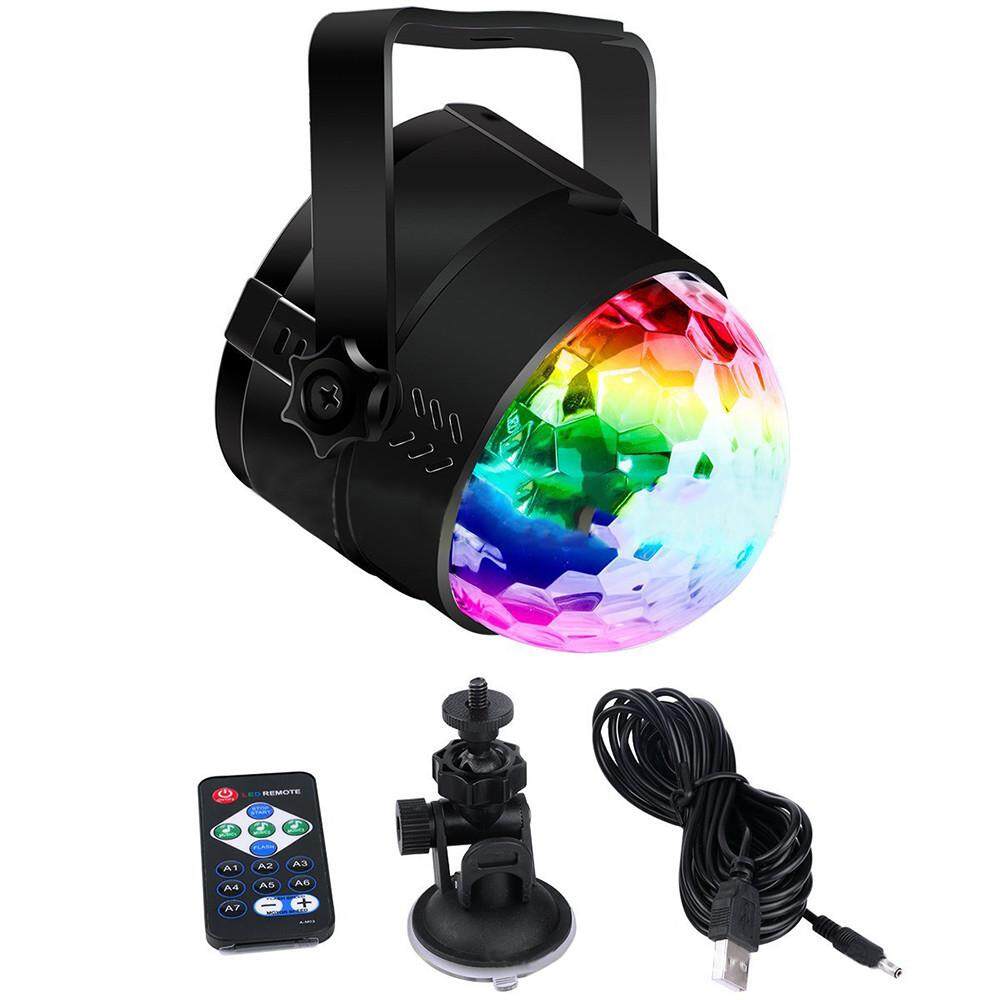 JY Xe Ô Tô Tự Động Disco DJ Sân Khấu Chiếu Sáng LED RGB Quả Cầu Pha Lê Bóng Đèn Tiệc Nhẹ