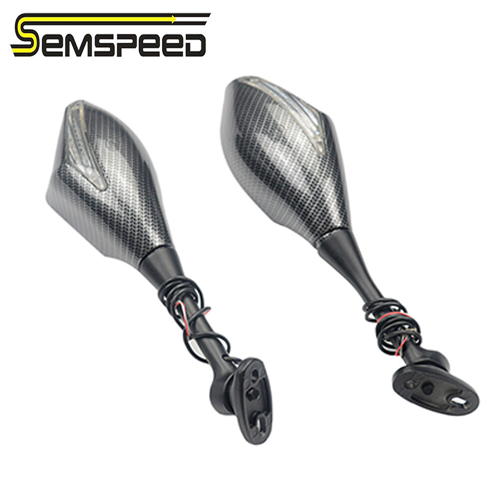 SEMSPEED For Yamaha MT-01 MT-03 MT-07 MT-09 MT-10 MT-15 YZF R1 R3 R25 R6 R15 V1 V2 V3 Motorcycle Side Rear Mirrors View Reaviews Turn Signal