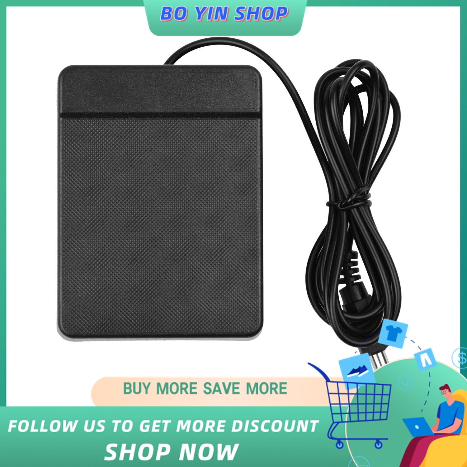 6.35mm Interface Compact Sustain Pedal Universal Single Pedal for Musical Instruments Portable Roll Up Piano Electronic Keyboard Elctronic Roll Up Drum