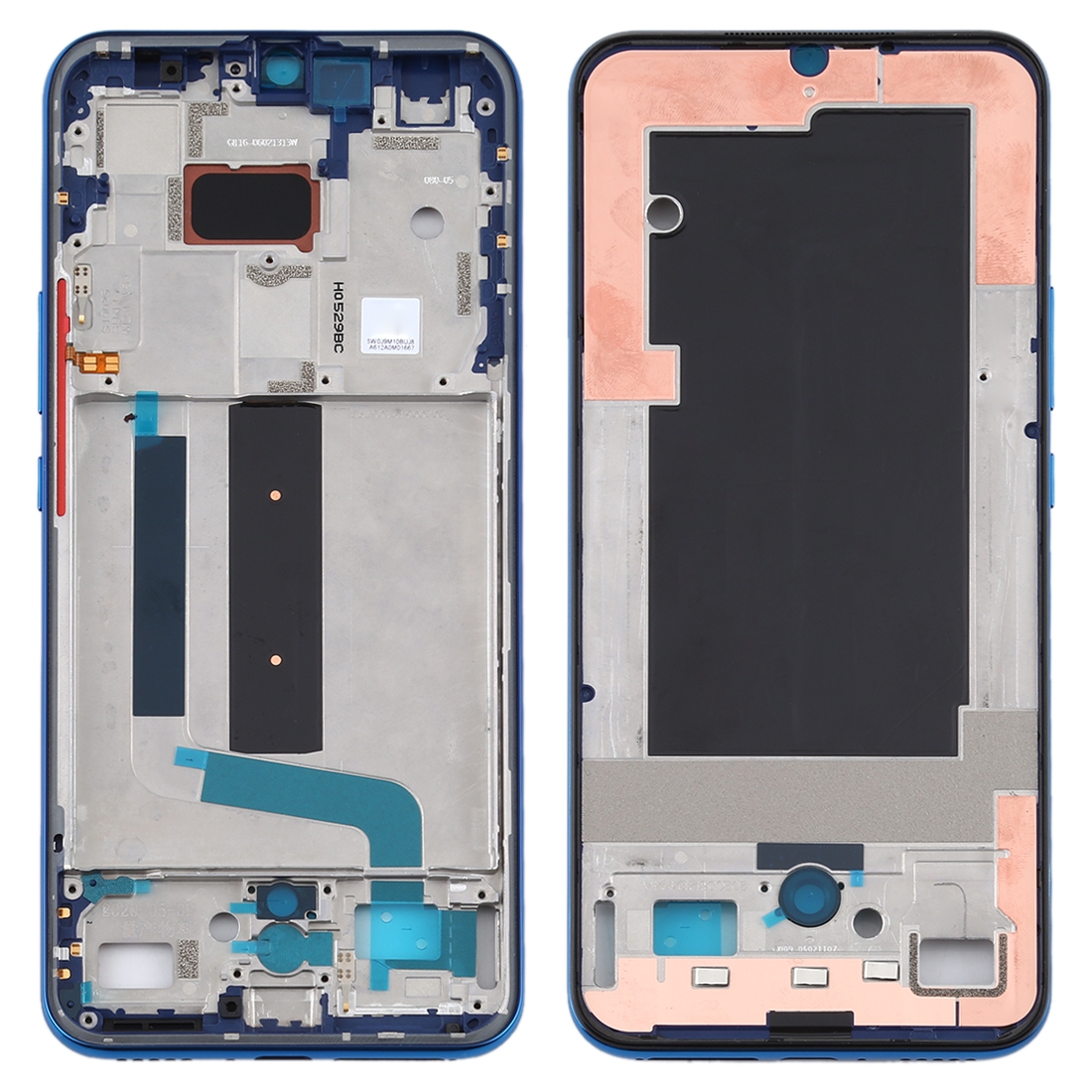 Original middle frame bezel plate for xiaomi mi 10 lite 5g / mi 10 youth 5g m2002j9g