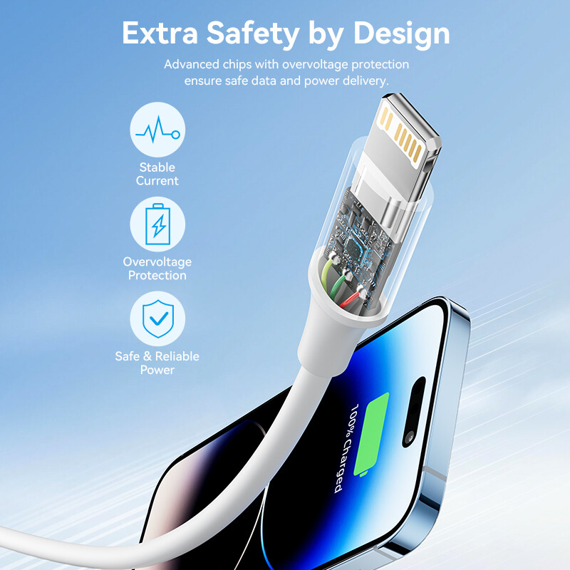 Vention USB 2.0 Cáp Lightning 3A Cáp dữ liệu PD 27W truyền dữ liệu iPhone 14 13 12 11 Pro max sạc nhanh cho Ipad điện thoại nhỏ Loại C Cáp USB-C để Cáp sạc iPhone