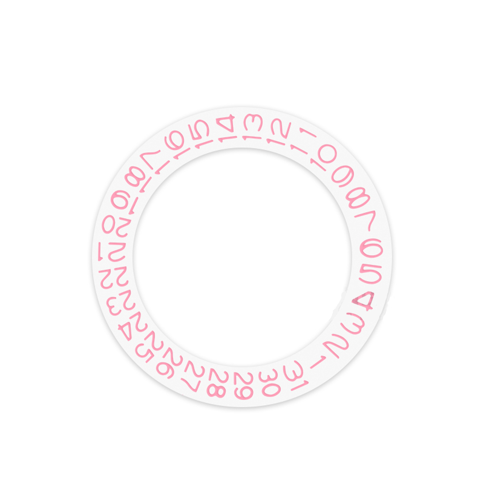 Watch Movement Calendar Round Watch Date Part 3 O’clock Watch Accessories for NH35/NH36 Movement white