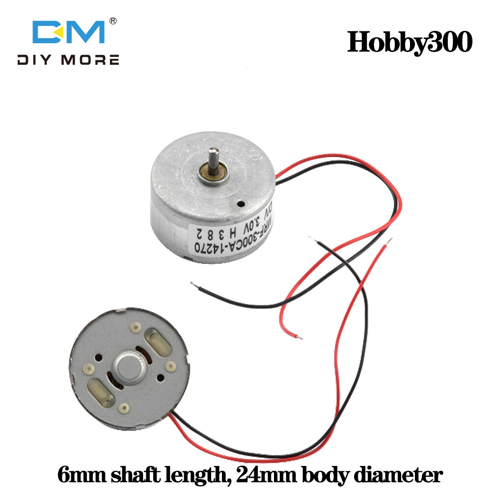 【100% Original】diymore 1.5V-9V DC Hobby Toys Mini Motor Type 300 DC Motor for Solar Panel Perfect Small