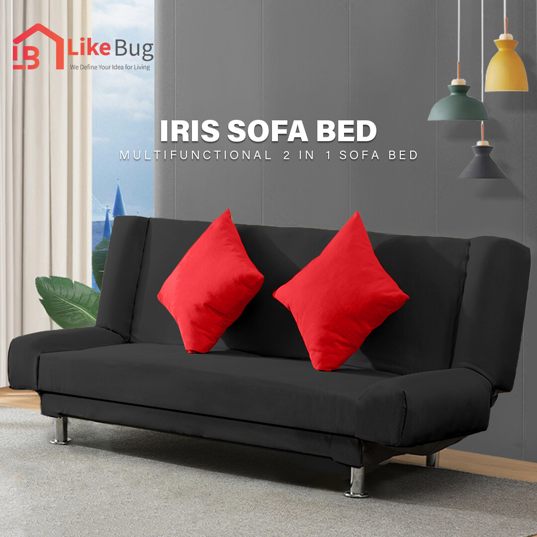 ⚡️FREE SHIPPING⚡️IRIS Durable Foldable 2 in 1 Sofa Bed 2 Seater / 3