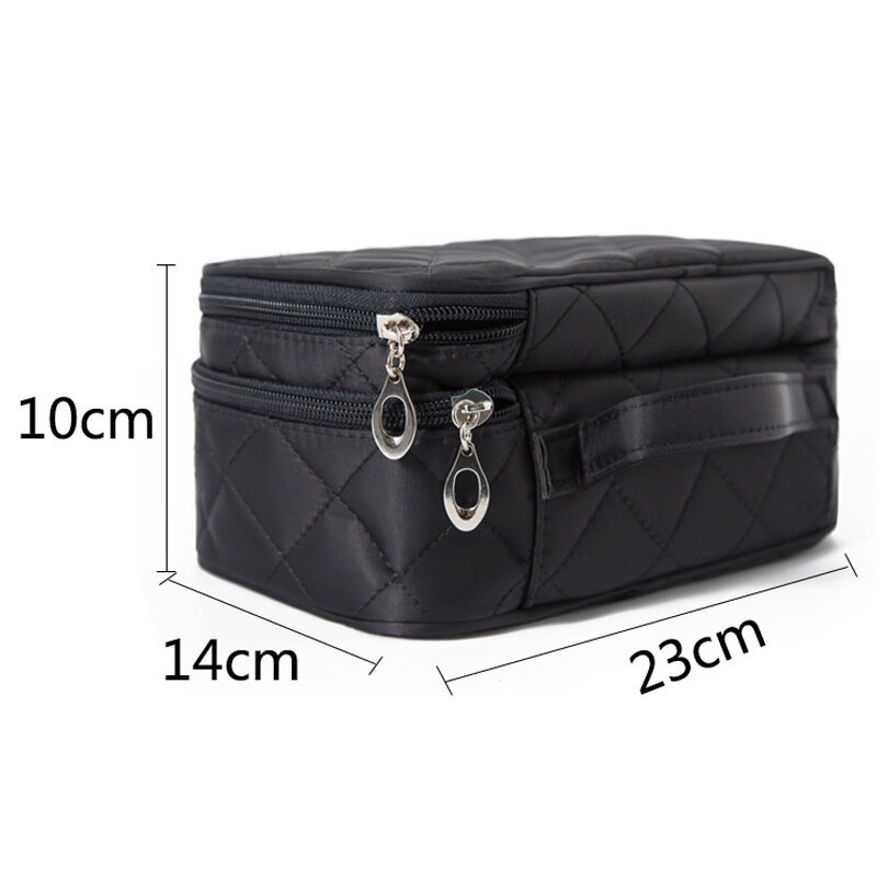 EverToner Double Layer Cosmetics Storage Bag Mesh Classification Organizer Makeup rush Separate storage Waterproof Large Capacity