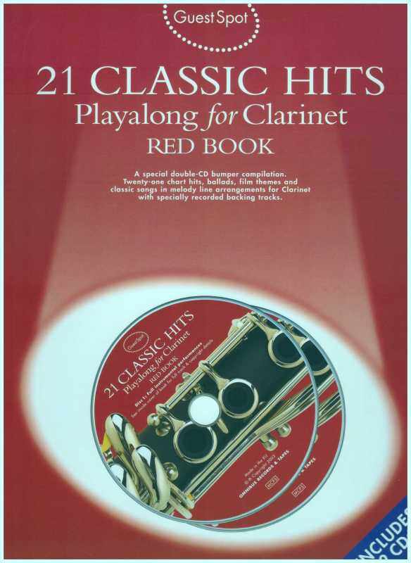 21 Classic Hits Playalong For Clarinet Red Book /  Clarinet Book / Classical Song Book Malaysia
