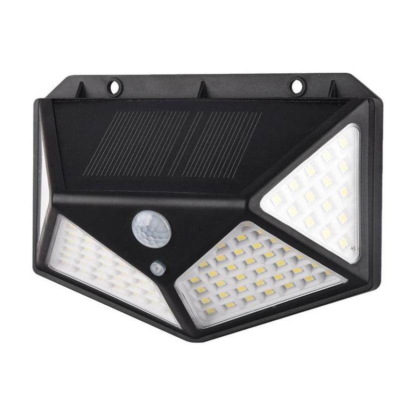 100 Chiếc Đèn LED Năng Lượng Mặt Trời An Ninh Đèn 3 Chế Độ Chống Nước Cảm Biến Chuyển Động Ngoài Trời Đèn Sân Vườn Hiên Nhà Sân Đen