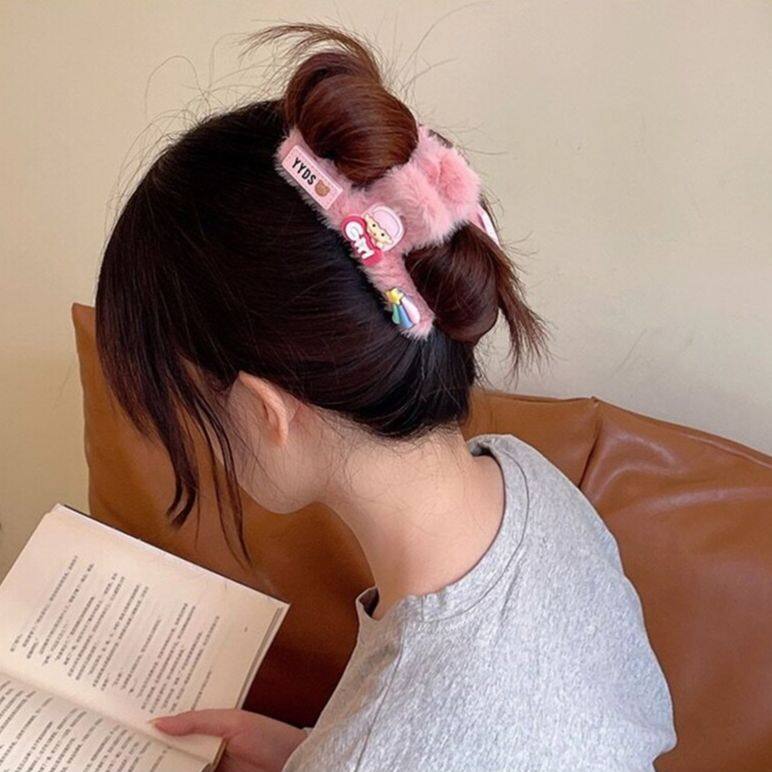 Kẹp hoạt hình sang trọng kẹp tóc bé gái kẹp tóc kẹp sau đầu món ăn tóc bắt cá mập mới kẹp bé gái
