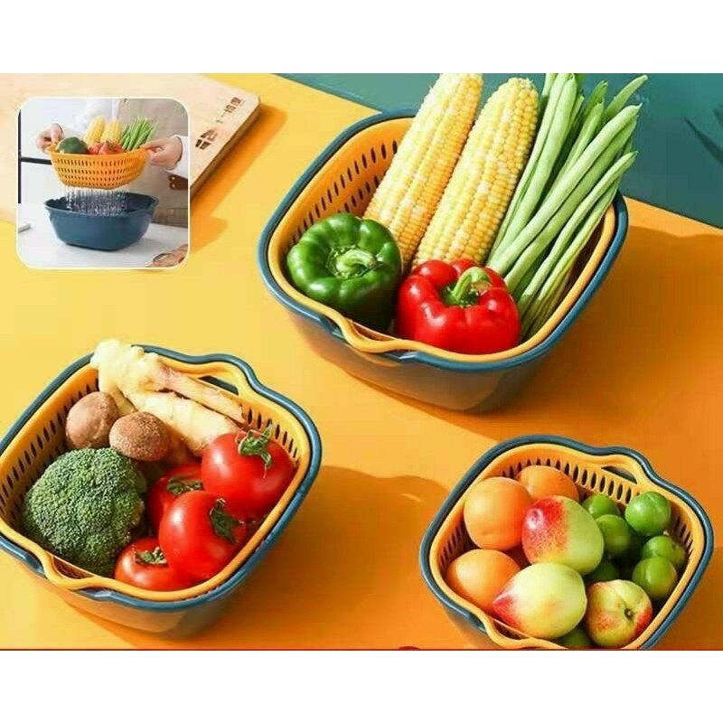Sét 6 món rổ và chậu(tách rời cực tiện lợi)