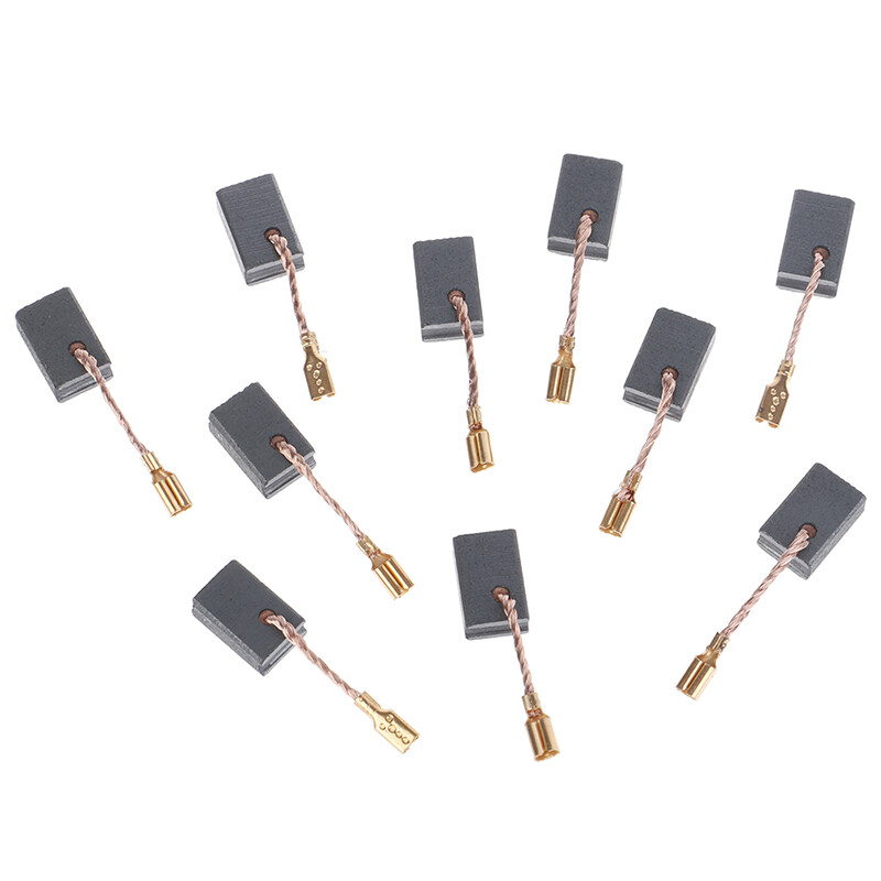 AttractiveFine 10Pcs Graphite Copper Motor Carbon Brushes Kit For Angle Grinder 6*8.5*13.5mm